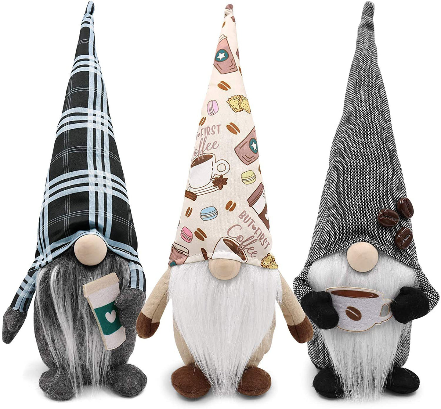 Faceless Doll Coffee Rudolf Ornaments