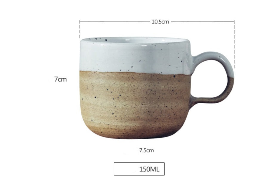 Nordic style stoneware coffee cup