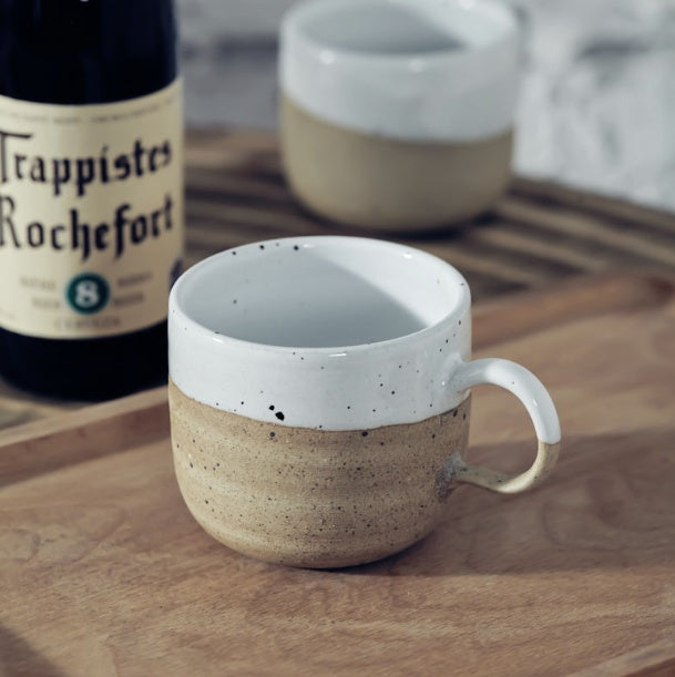 Nordic style stoneware coffee cup